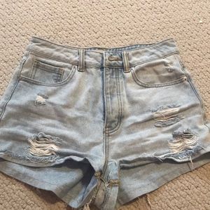 Brandy Melville denim high waisted short! Size 26